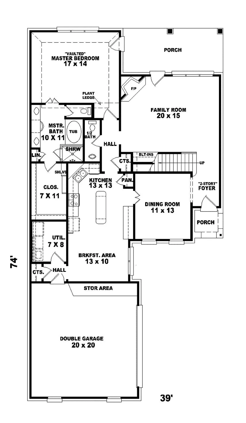 European House Plan First Floor - Vendeventer European Home 087D-0408 - Shop House Plans and More