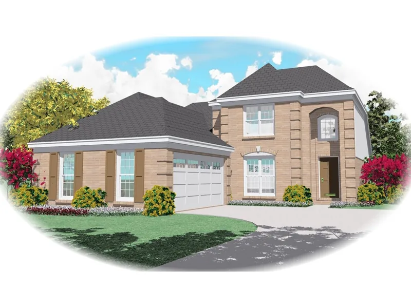 Country House Plan Front of Home - Eaglewood European Home 087D-0436 - Search House Plans and More
