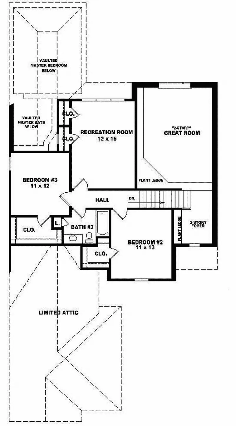 Country French House Plan Second Floor - Fleur du Bois French Home 087D-0474 - Search House Plans and More