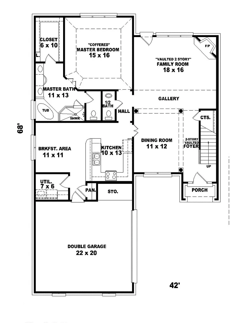 Traditional House Plan First Floor - Giorgio Country French Home 087D-0476 - Search House Plans and More