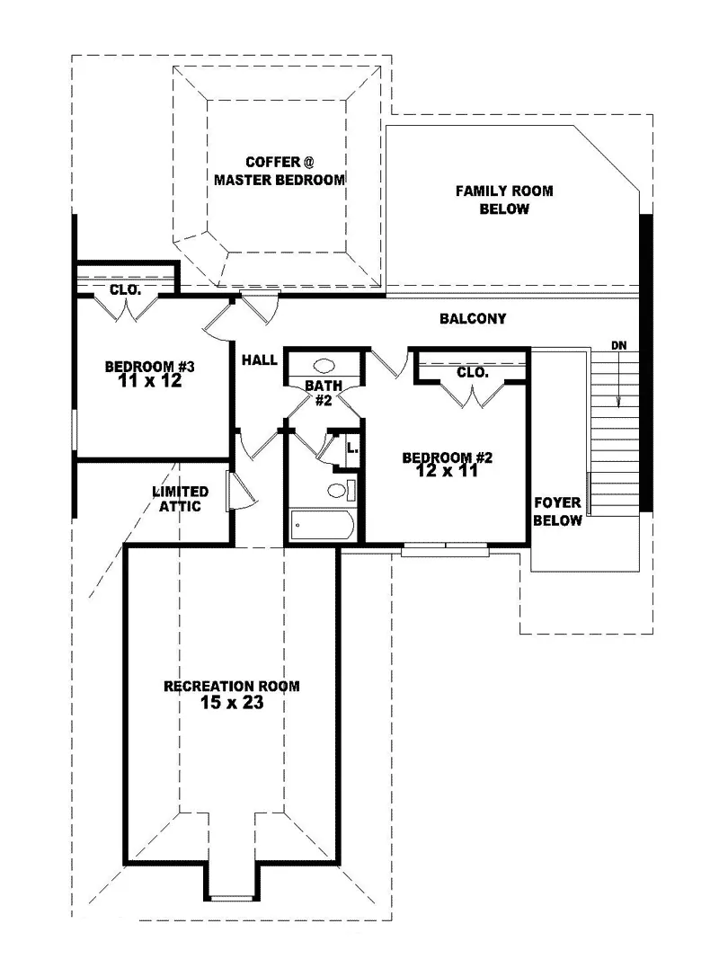 Traditional House Plan Second Floor - Giorgio Country French Home 087D-0476 - Search House Plans and More