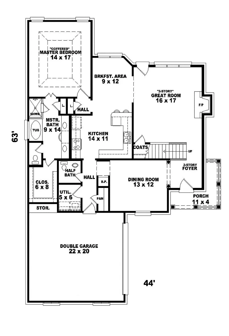 European House Plan First Floor - Elmsford European Home 087D-0480 - Search House Plans and More