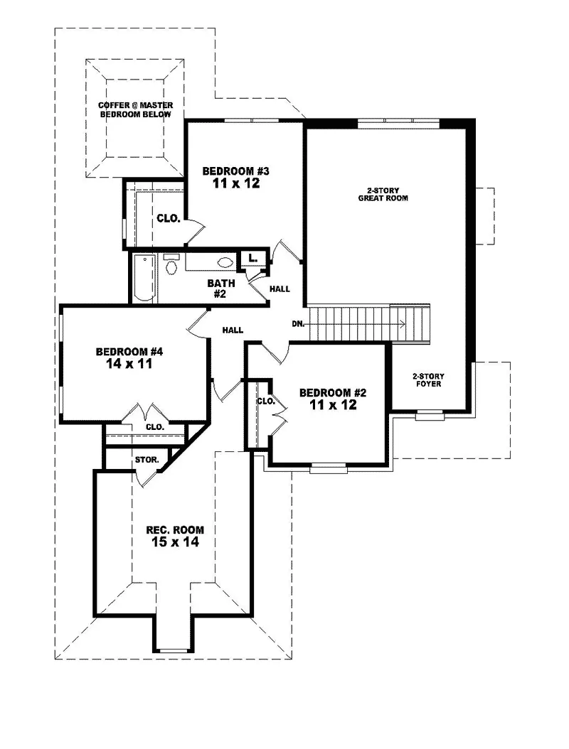 European House Plan Second Floor - Elmsford European Home 087D-0480 - Search House Plans and More