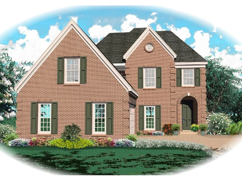 Southern House Plan Front of Home - Deckers Point Traditional Home 087D-0481 - Search House Plans and More