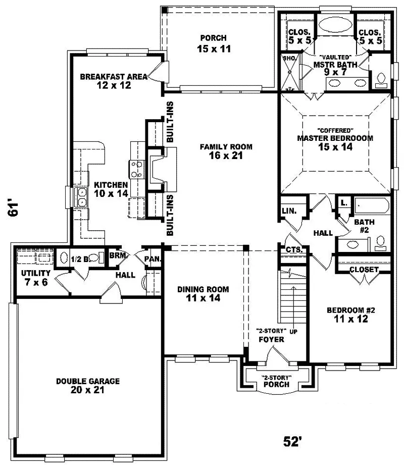 Country House Plan First Floor - Inverbroom Traditional Home 087D-0555 - Search House Plans and More