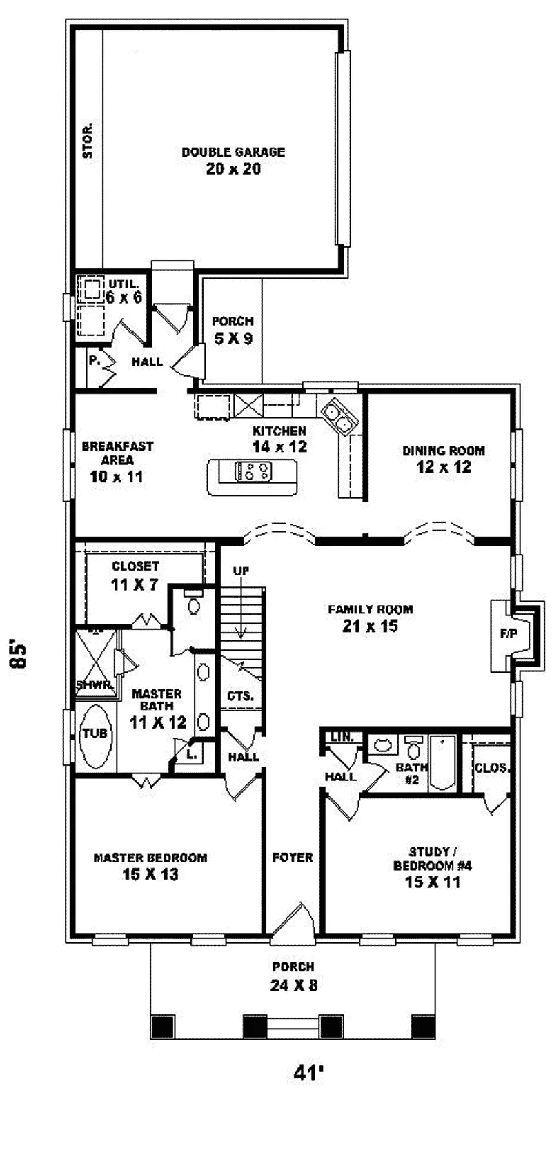 Traditional House Plan First Floor - Glengate Craftsman Home 087D-0618 - Search House Plans and More