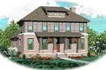 Traditional House Plan Front of Home - Glengate Craftsman Home 087D-0618 - Search House Plans and More
