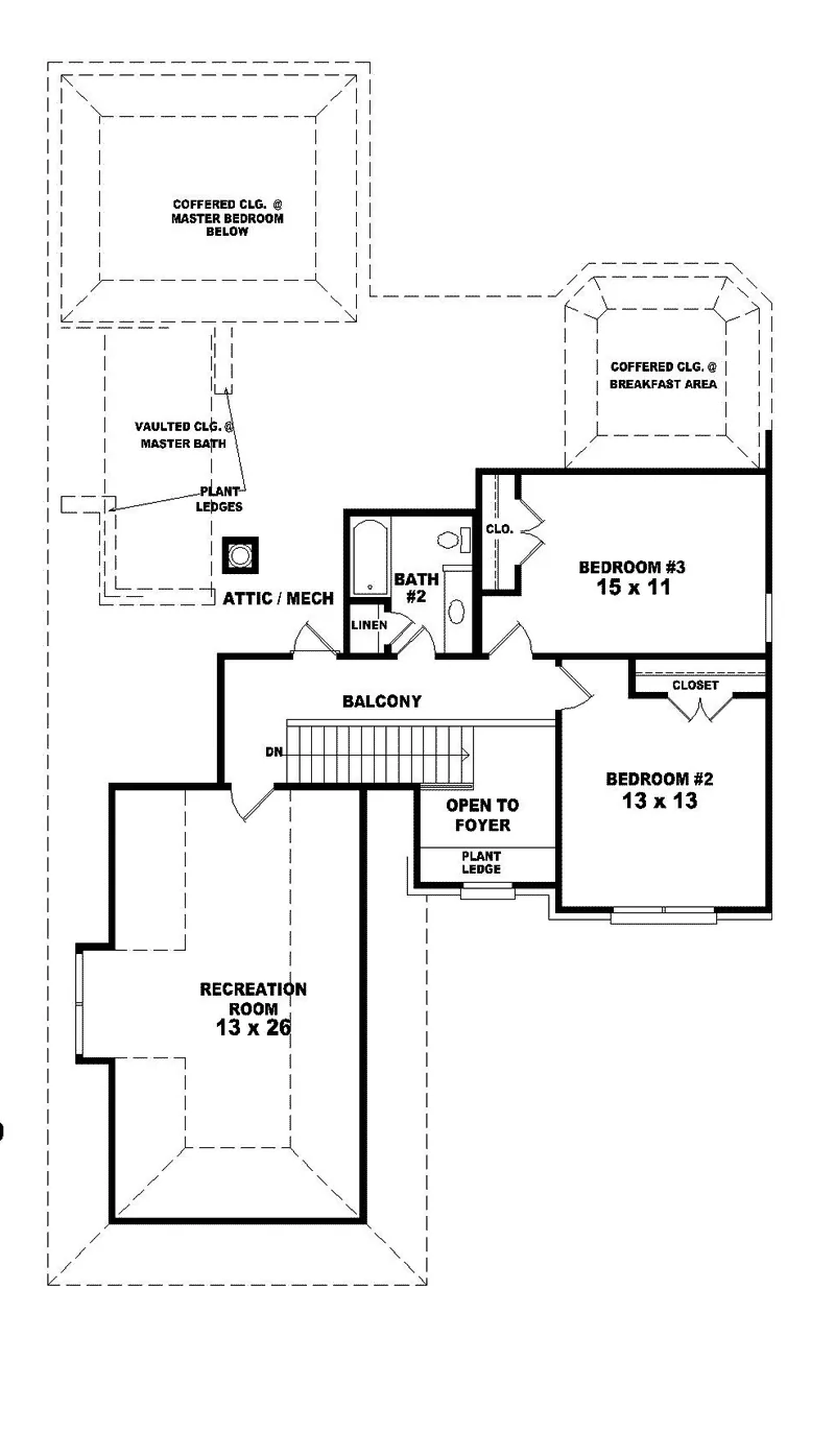 Country House Plan Second Floor - Esther Farm Country French Home 087D-0620 - Search House Plans and More