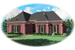 Colonial House Plan Front of Home - Declan Traditional Home 087D-0647 - Search House Plans and More