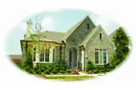 Country French House Plan Front of Home - Otterburn Cove Cottage Home 087D-0664 - Shop House Plans and More