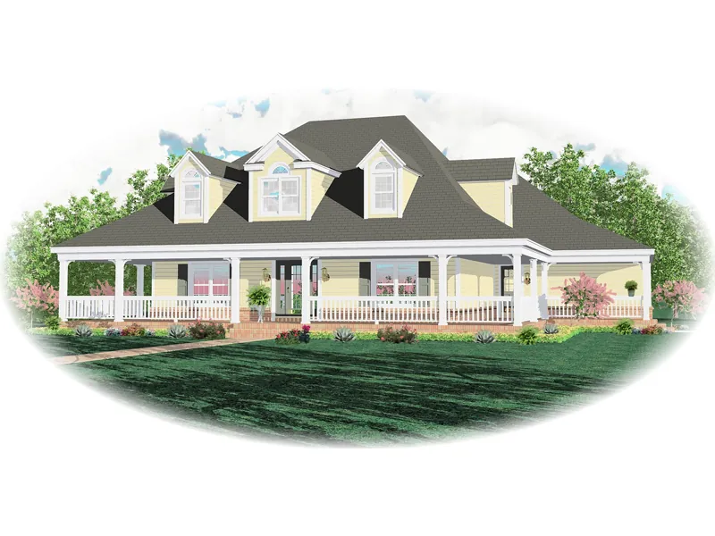 Acadian House Plan Front of Home - Hatton Place Country Home 087D-0665 - Search House Plans and More