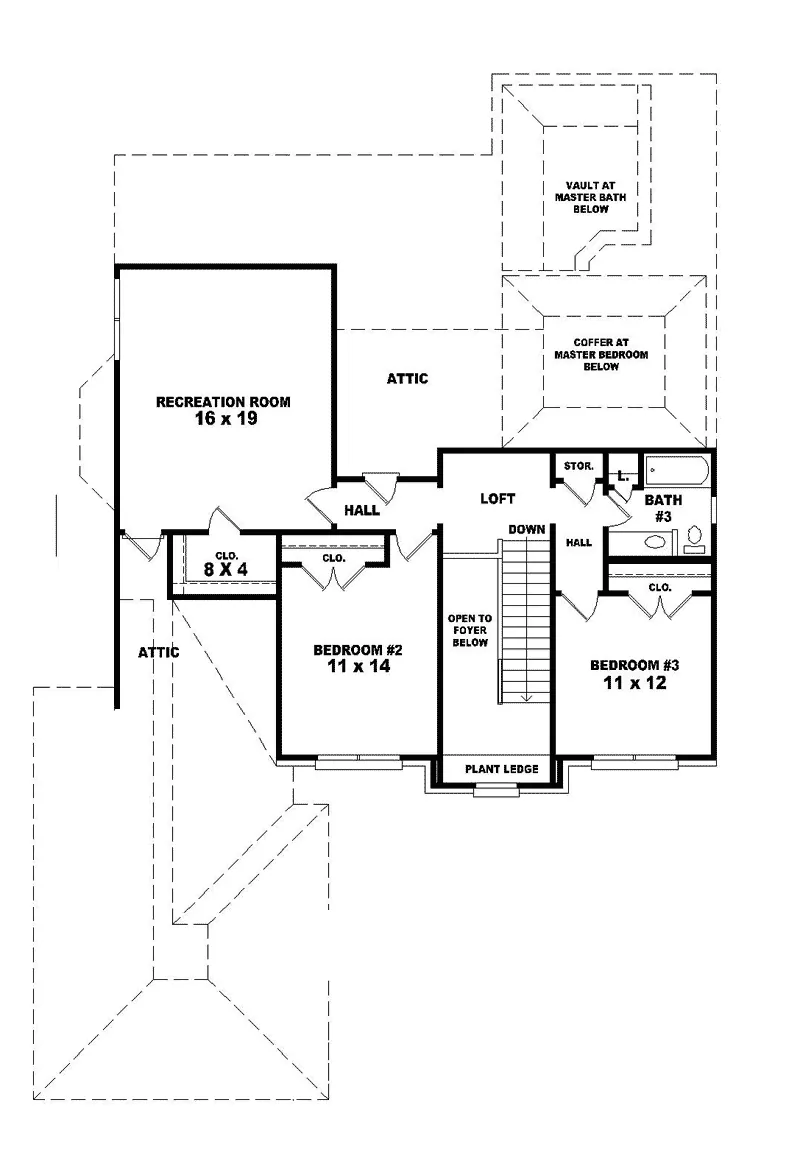 European House Plan Second Floor - Glenmont Traditional Home 087D-0669 - Search House Plans and More