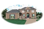 European House Plan Front of Home - Glenmont Traditional Home 087D-0669 - Search House Plans and More