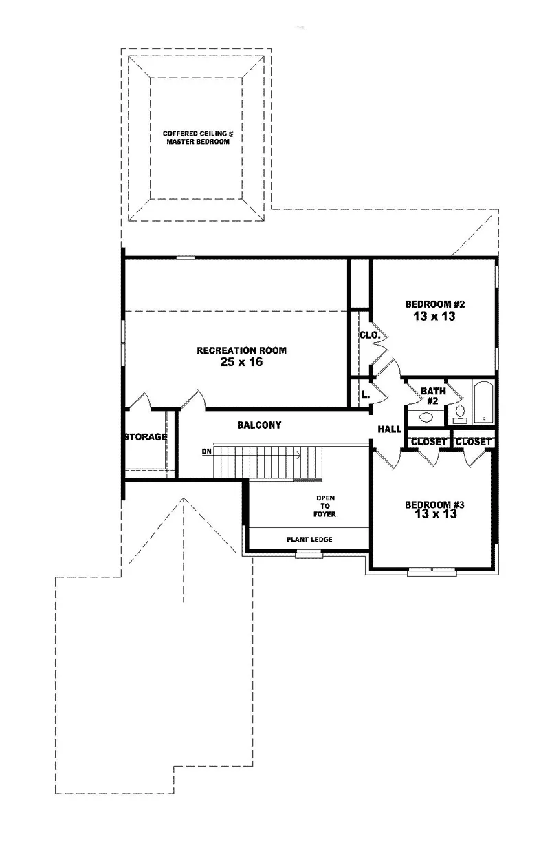 Southern House Plan Second Floor - Alexa Traditional Home 087D-0676 - Search House Plans and More