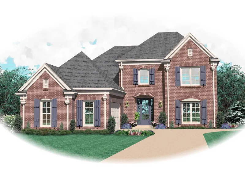 Southern House Plan Front of Home - Alexa Traditional Home 087D-0676 - Search House Plans and More