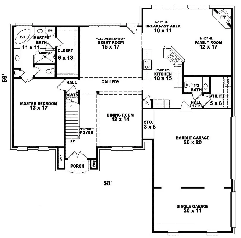 Country House Plan First Floor - Agostina Traditional Home 087D-0678 - Search House Plans and More
