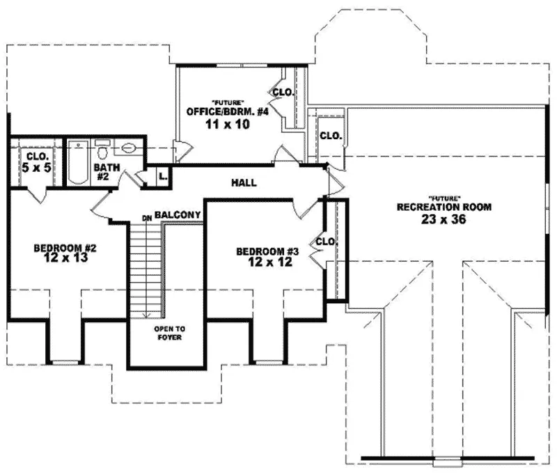 Country House Plan Second Floor - Agostina Traditional Home 087D-0678 - Search House Plans and More