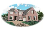 Country House Plan Front of Home - Agostina Traditional Home 087D-0678 - Search House Plans and More