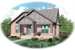 Southern House Plan Front of Home - Melody Lake Shingle Style Home 087D-0693 - Shop House Plans and More