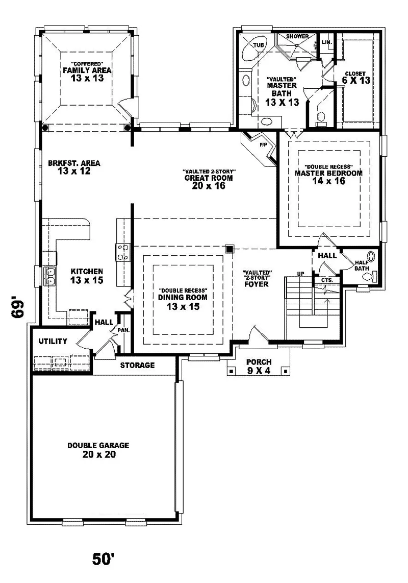 Luxury House Plan First Floor - Mautenne Southern Country Home 087D-0718 - Shop House Plans and More