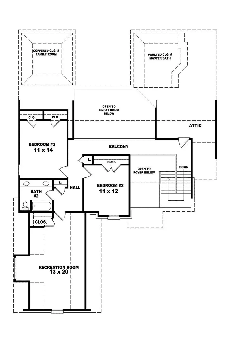 Luxury House Plan Second Floor - Mautenne Southern Country Home 087D-0718 - Shop House Plans and More