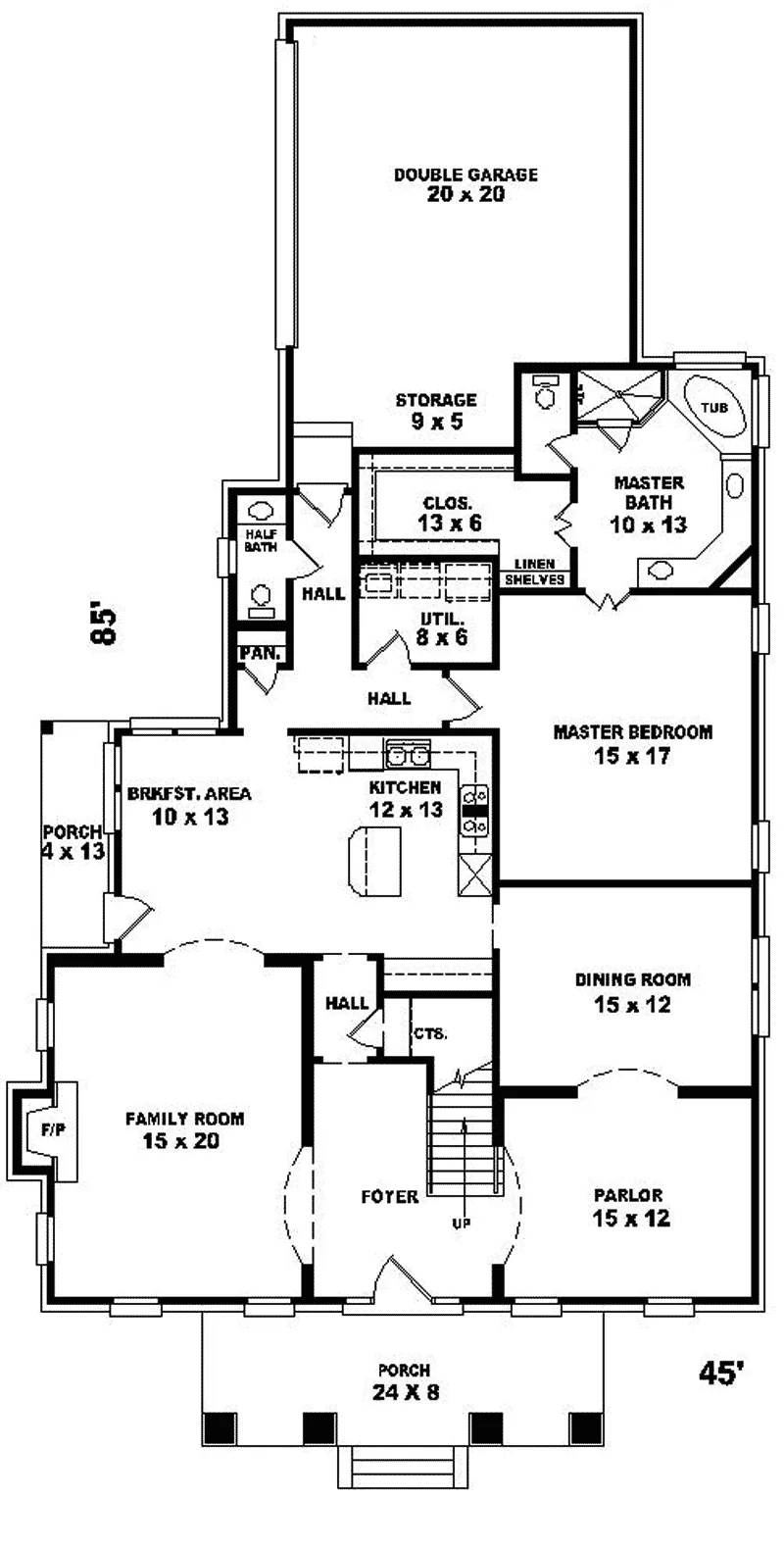 Luxury House Plan First Floor - Prairie Rose Craftsman Home 087D-0740 - Shop House Plans and More