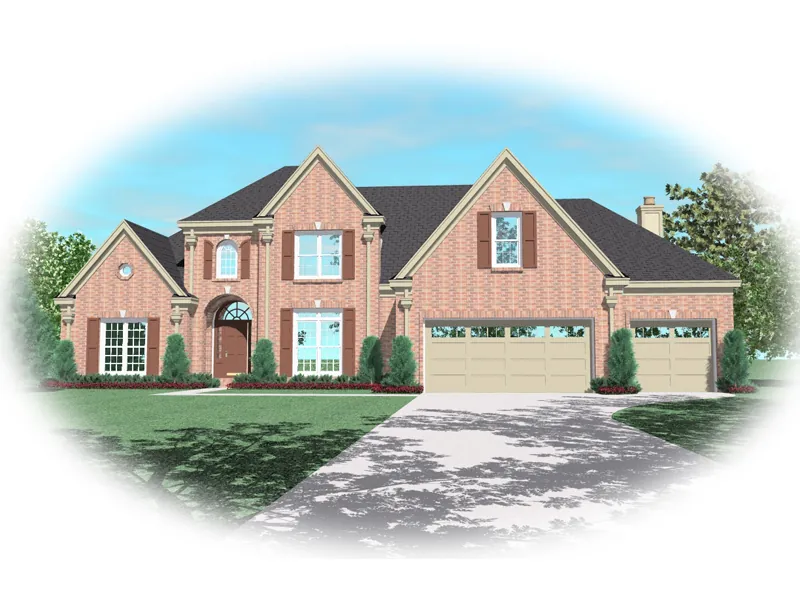 Country House Plan Front of Home - Cydonia Traditional Home 087D-0742 - Search House Plans and More