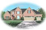 Country House Plan Front of Home - Cydonia Traditional Home 087D-0742 - Search House Plans and More