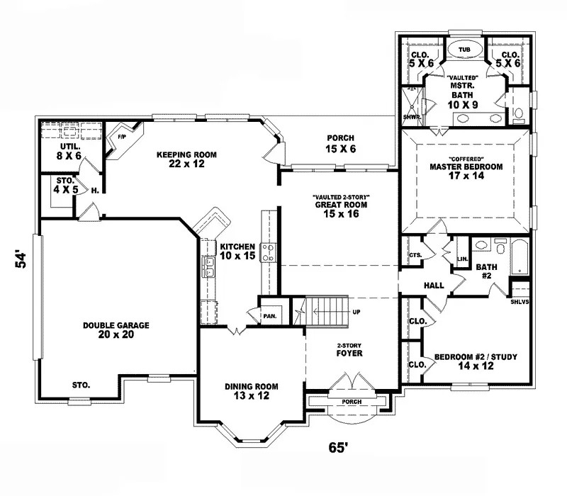 Traditional House Plan First Floor - Parma Mill European Home 087D-0761 - Shop House Plans and More