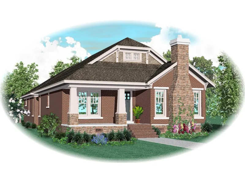 Country House Plan Front of Home - Flynn Point Bungalow Home 087D-0774 - Search House Plans and More