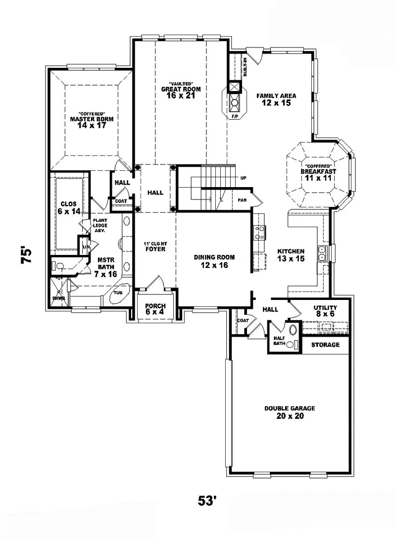 Country House Plan First Floor - Basil European Home 087D-0793 - Search House Plans and More