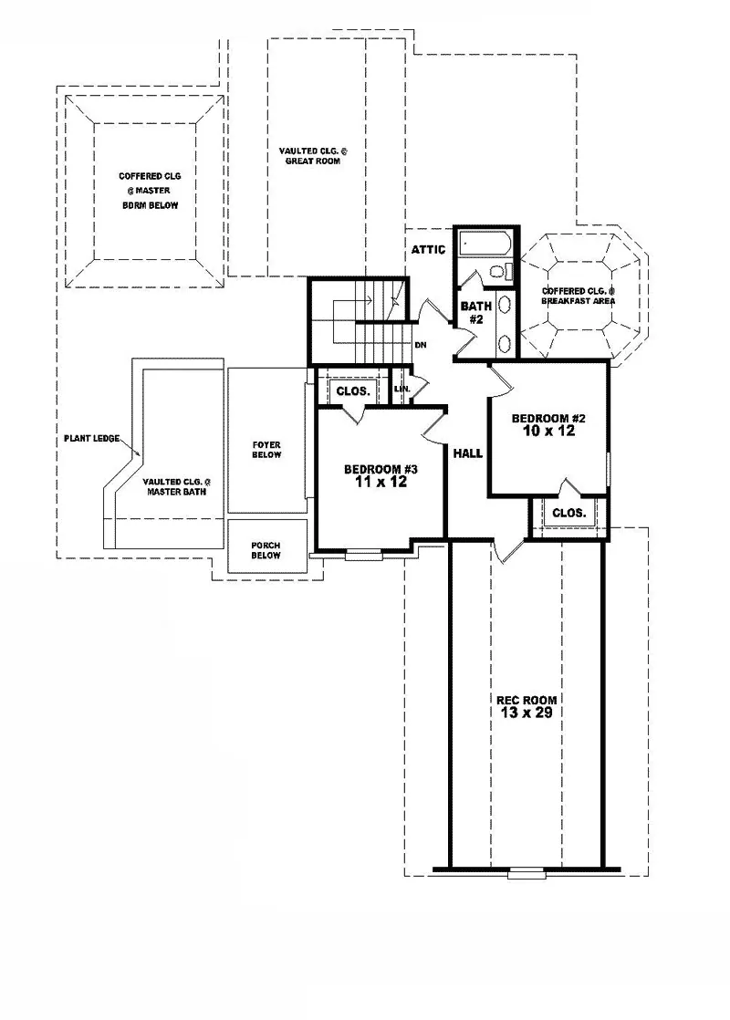 Country House Plan Second Floor - Basil European Home 087D-0793 - Search House Plans and More