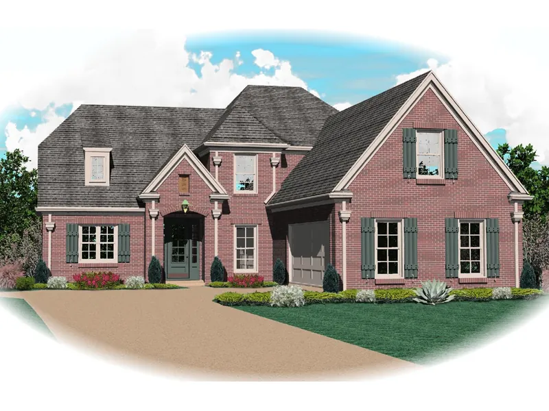 Country House Plan Front of Home - Basil European Home 087D-0793 - Search House Plans and More