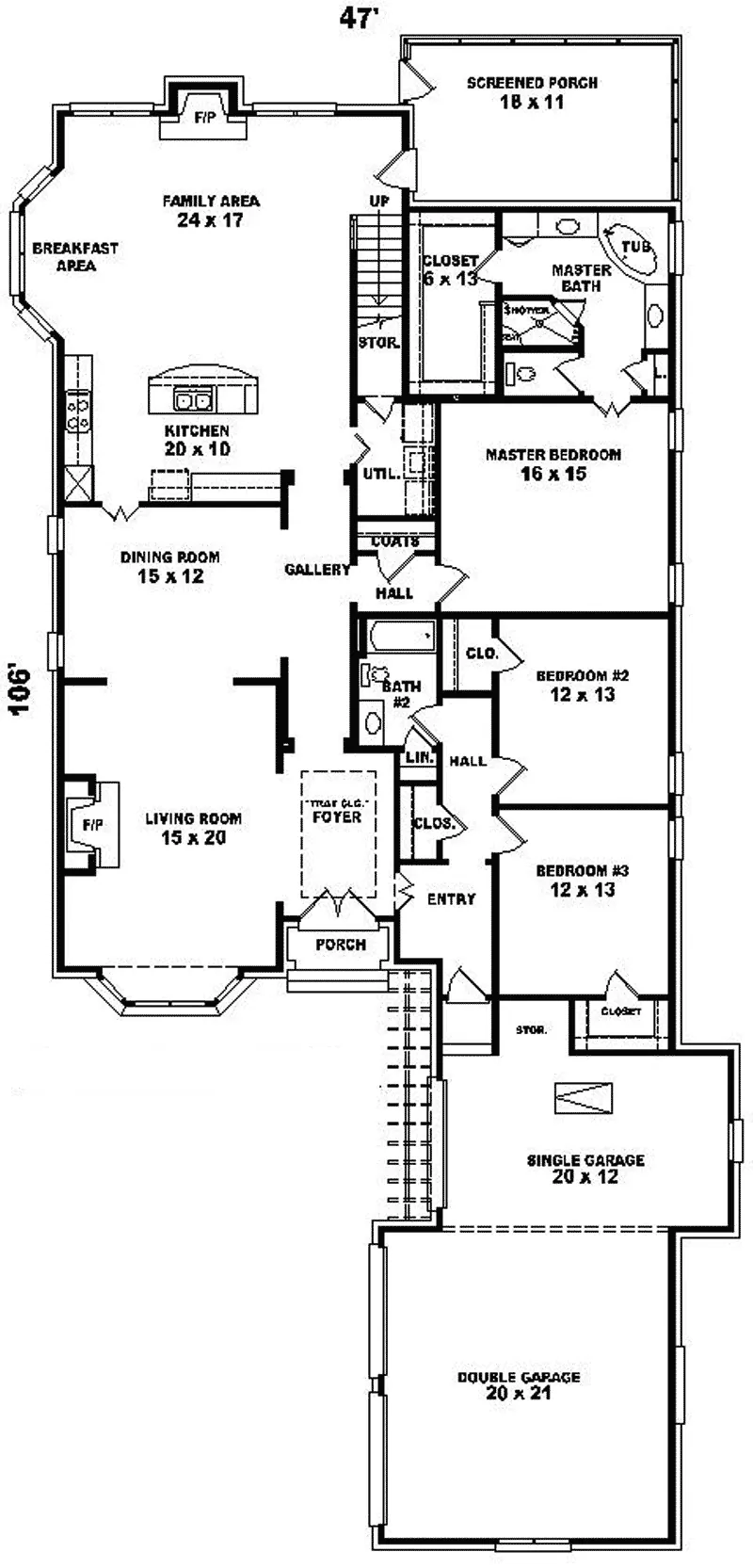 European House Plan First Floor - Paquerette European Home 087D-0801 - Shop House Plans and More