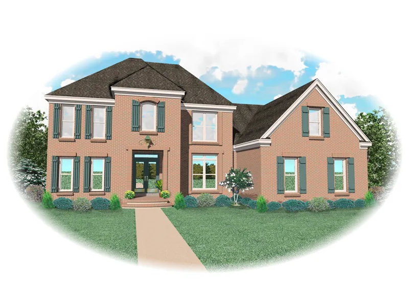 Southern House Plan Front of Home - Lonedell Lake Southern Home 087D-0828 - Shop House Plans and More