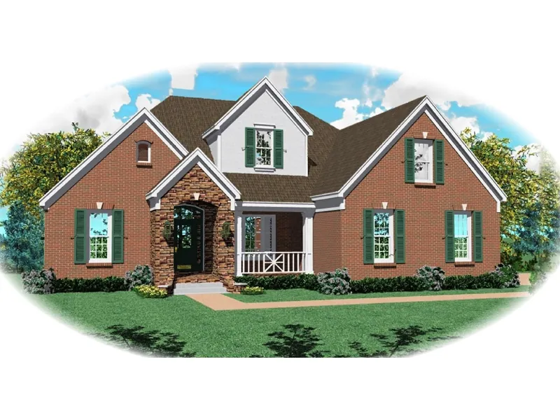 Southern House Plan Front of Home - Jonas Luxury Home 087D-0832 - Search House Plans and More