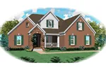 Southern House Plan Front of Home - Jonas Luxury Home 087D-0832 - Search House Plans and More