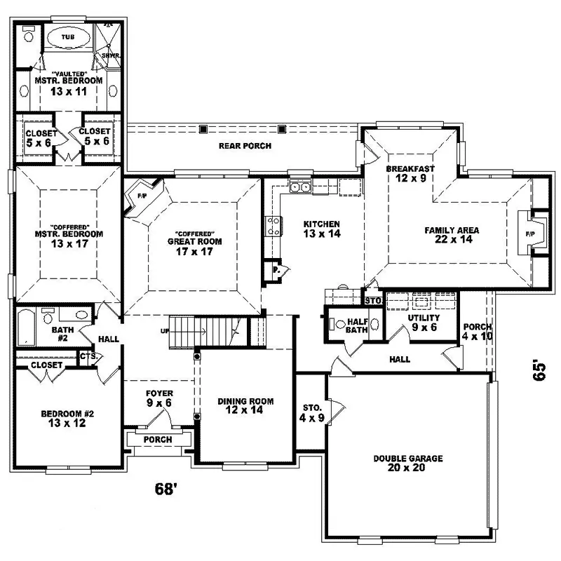European House Plan First Floor - Shadowview Traditional Home 087D-0866 - Shop House Plans and More