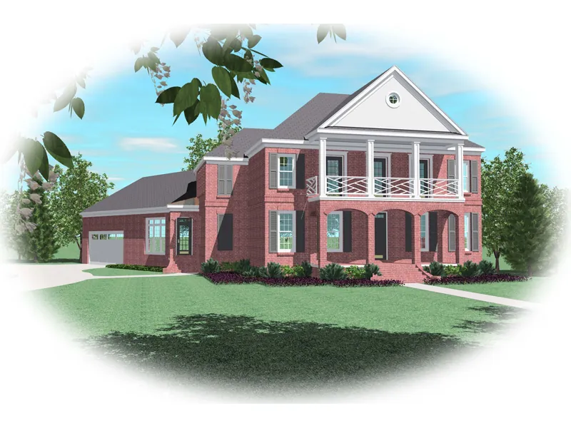 Country House Plan Front of Home - Harlingen Hill Plantation Home 087D-0875 - Search House Plans and More
