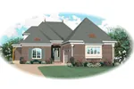 Country House Plan Front of Home - Babler Meadows European Home 087D-0883 - Search House Plans and More
