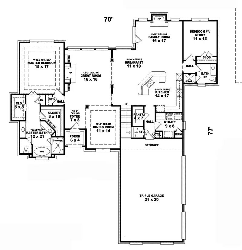 Luxury House Plan First Floor - Haviland Park European Home 087D-0885 - Search House Plans and More