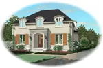 Adobe House Plans & Southwestern Home Design Front of Home - Dogwood Canyon European Home 087D-0890 - Search House Plans and More