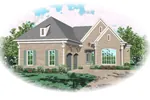 European House Plan Front of Home - Dionna Elegant European Home 087D-0898 - Search House Plans and More