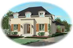 Traditional House Plan Front of Home - Prairie Dunes European Home 087D-0908 - Shop House Plans and More