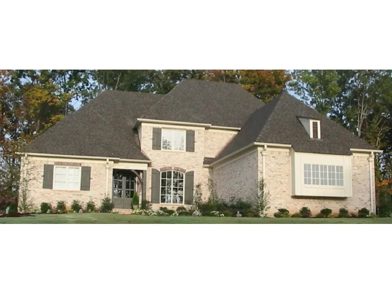 Country French House Plan Front of Home - Derbyshire Lake Luxury Home 087D-0927 - Search House Plans and More