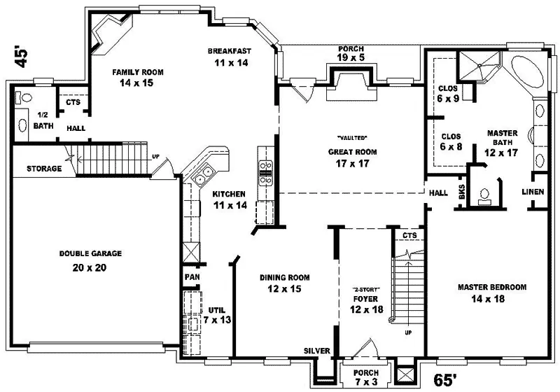 Luxury House Plan First Floor - Paradise Hill Colonial Home 087D-0935 - Shop House Plans and More