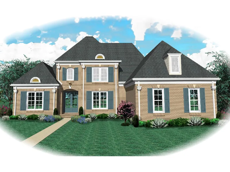 Country House Plan Front of Home - Ingalls Point Luxury Home 087D-0938 - Search House Plans and More