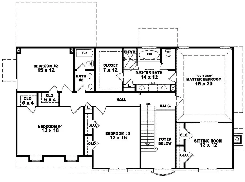 European House Plan Second Floor - Huxhold Luxury European Home 087D-0952 - Search House Plans and More