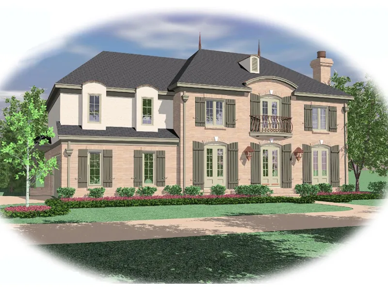 European House Plan Front of Home - Huxhold Luxury European Home 087D-0952 - Search House Plans and More