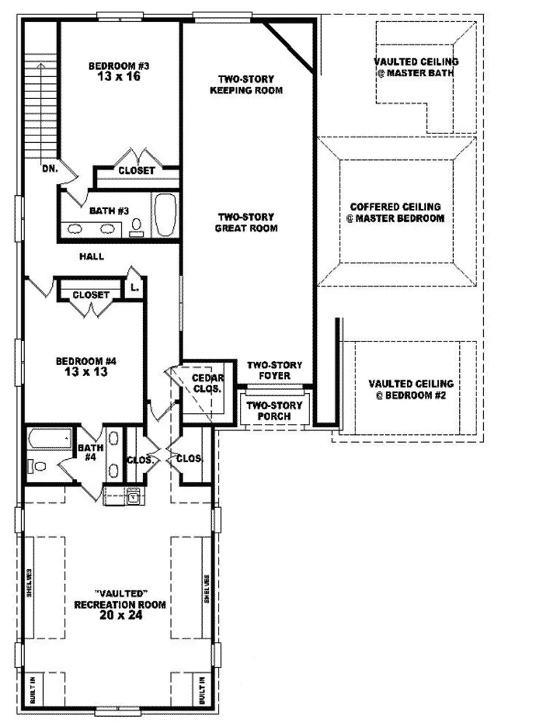 Country House Plan Second Floor - Damaris Manor Country Home 087D-0961 - Search House Plans and More